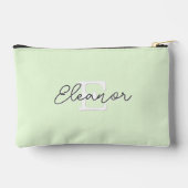 Pochette À Accessoires Meilleure Maman Ever Green 3 Photos Monogrammé (Verso)