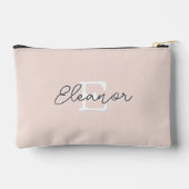 Pochette À Accessoires Meilleure maman jamais rose 3 Photos Monogrammé (Verso)