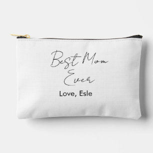 Pochette À Accessoires Meilleure maman que jamais nom date simple minimal