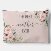 Pochette À Accessoires Meilleure mère jamais fleurie (Verso)