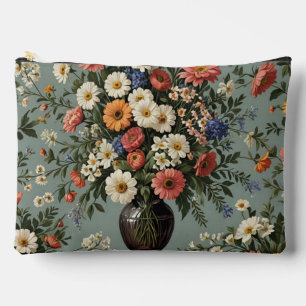Pochette À Accessoires Mélange de fleurs dans un vase