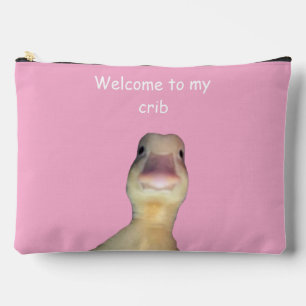 Pochette À Accessoires Mème de canard drôle – “Bienvenue dans mon antre”