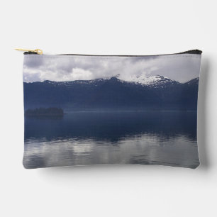 Pochette À Accessoires Mer d'Alaska brumeuse aux nuances de bleu