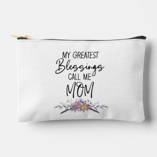 Pochette À Accessoires Mes plus grandes bénédictions m'appellent Maman
