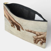 Pochette À Accessoires Michaelangelo mains création adam dieu (Ouvrir)