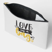 Pochette À Accessoires Mignonne art des mots d'amour (Ouvrir)