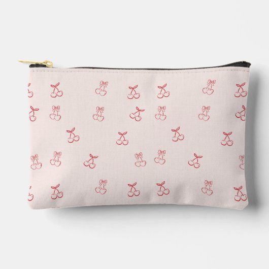 Pochette À Accessoires Minimalisme de contour de cerise (Recto)