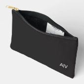 Pochette À Accessoires Minimalist Black Monogram (Ouvrir)