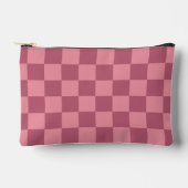Pochette À Accessoires Minimalist Pink Checkerboard Pattern (Recto)