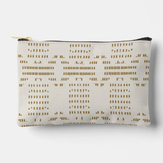 Pochette À Accessoires Minimaliste Abstrait de la côte toile de boue boho
