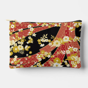 Pochette À Accessoires Mix floral Kimono Motif