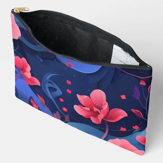 Pochette À Accessoires Mode florale (Ouvrir)