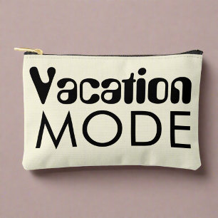 Pochette À Accessoires Mode vacances Neutre Noir Gras Typographie