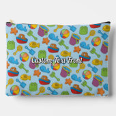 Pochette À Accessoires Modèle d'icônes de jouets de plage (Recto)