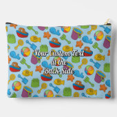 Pochette À Accessoires Modèle d'icônes de jouets de plage (Verso)