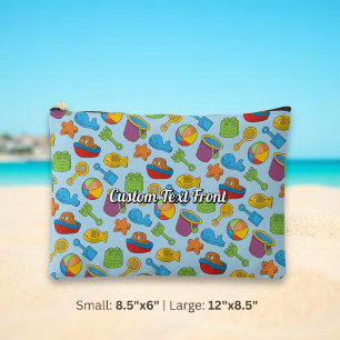Pochette À Accessoires Modèle d'icônes de jouets de plage