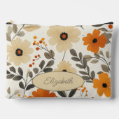 Pochette À Accessoires Modèle floral Boho personnalisé (Recto)