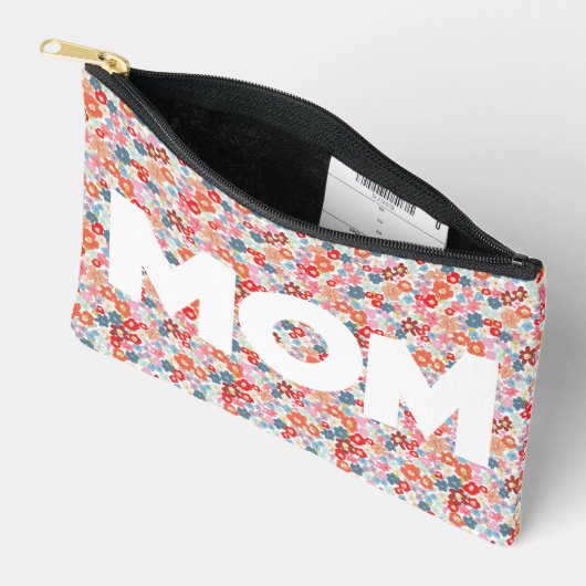 Pochette À Accessoires Modèle floral de maman (Ouvrir)