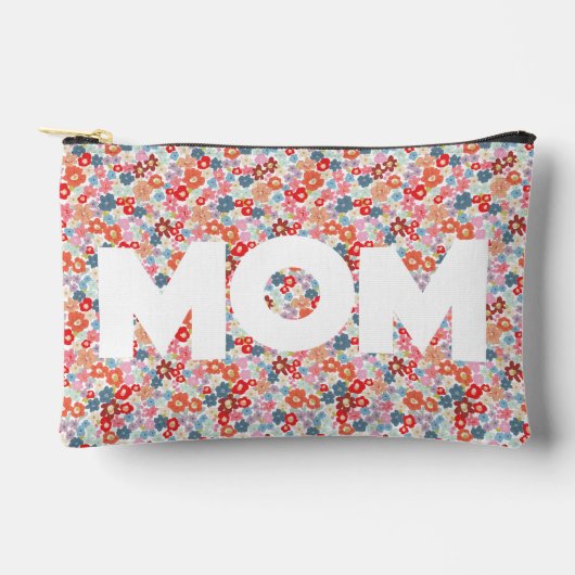 Pochette À Accessoires Modèle floral de maman (Recto)