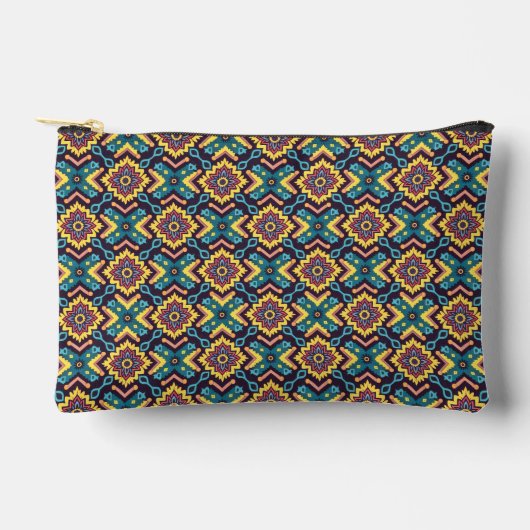 Pochette À Accessoires Modèle floral géométrique Aztec (Recto)