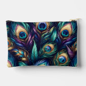 Pochette À Accessoires Modèle Peacock plume unique (Verso)
