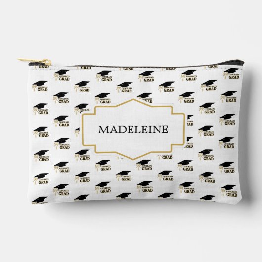 Pochette À Accessoires Modern Graduation Cap  and Tassel Gold (Recto)