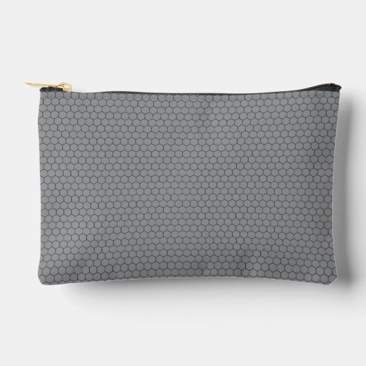 Pochette À Accessoires Modern Hexagonal Grid Geometric Pattern (Recto)