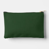 Pochette À Accessoires Moderne Classique Simple Monogramme Vert & Blanc (Verso)