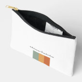 Pochette À Accessoires Moderne esthétique Petit bloc de couleur rétro (Ouvrir)