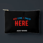 POCHETTE À ACCESSOIRES MODERNE ET MODERNE PERSONNALISABLE NOIR VÉRIFIÉ<br><div class="desc">VOUS POUVEZ CHANGER,  REDIMENSIONNER OU AJOUTER LOGO,  PHOTO,  TEXTE ET COULEURS COMME VOUS LE SOUHAITEZ.MERCI.</div>