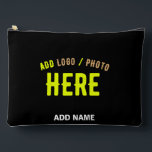 POCHETTE À ACCESSOIRES MODERNE ET MODERNE PERSONNALISABLE NOIR VÉRIFIÉ<br><div class="desc">VOUS POUVEZ CHANGER,  REDIMENSIONNER OU AJOUTER LOGO,  PHOTO,  TEXTE ET COULEURS COMME VOUS LE SOUHAITEZ.MERCI.</div>