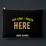 POCHETTE À ACCESSOIRES MODERNE ET MODERNE PERSONNALISABLE NOIR VÉRIFIÉ<br><div class="desc">VOUS POUVEZ CHANGER,  REDIMENSIONNER OU AJOUTER LOGO,  PHOTO,  TEXTE ET COULEURS COMME VOUS LE SOUHAITEZ.MERCI.</div>