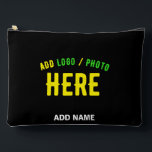 POCHETTE À ACCESSOIRES MODERNE ET MODERNE PERSONNALISABLE NOIR VÉRIFIÉ<br><div class="desc">VOUS POUVEZ CHANGER,  REDIMENSIONNER OU AJOUTER LOGO,  PHOTO,  TEXTE ET COULEURS COMME VOUS LE SOUHAITEZ.MERCI.</div>