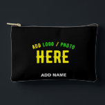 POCHETTE À ACCESSOIRES MODERNE ET MODERNE PERSONNALISABLE NOIR VÉRIFIÉ<br><div class="desc">VOUS POUVEZ CHANGER,  REDIMENSIONNER OU AJOUTER LOGO,  PHOTO,  TEXTE ET COULEURS COMME VOUS LE SOUHAITEZ.MERCI.</div>