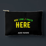 POCHETTE À ACCESSOIRES MODERNE ET MODERNE PERSONNALISABLE NOIR VÉRIFIÉ<br><div class="desc">VOUS POUVEZ CHANGER,  REDIMENSIONNER OU AJOUTER LOGO,  PHOTO,  TEXTE ET COULEURS COMME VOUS LE SOUHAITEZ.MERCI.</div>