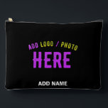 POCHETTE À ACCESSOIRES MODERNE ET MODERNE PERSONNALISABLE NOIR VÉRIFIÉ<br><div class="desc">VOUS POUVEZ CHANGER,  REDIMENSIONNER OU AJOUTER LOGO,  PHOTO,  TEXTE ET COULEURS COMME VOUS LE SOUHAITEZ.MERCI.</div>