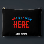 POCHETTE À ACCESSOIRES MODERNE ET MODERNE PERSONNALISABLE NOIR VÉRIFIÉ<br><div class="desc">VOUS POUVEZ CHANGER,  REDIMENSIONNER OU AJOUTER LOGO,  PHOTO,  TEXTE ET COULEURS COMME VOUS LE SOUHAITEZ.MERCI.</div>