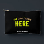 POCHETTE À ACCESSOIRES MODERNE ET MODERNE PERSONNALISABLE NOIR VÉRIFIÉ<br><div class="desc">VOUS POUVEZ CHANGER,  REDIMENSIONNER OU AJOUTER LOGO,  PHOTO,  TEXTE ET COULEURS COMME VOUS LE SOUHAITEZ.MERCI.</div>