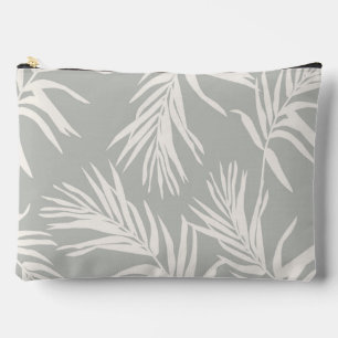 Pochette À Accessoires Moderne Neutre Tropical Feuilles Plage Décor