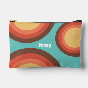 Pochette À Accessoires Moderne Rétro Courbes Groovy Personnalisées