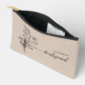 Pochette À Accessoires Mois de naissance mai Fleur Épouse personnalisée (Ouvrir)