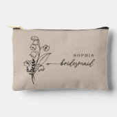 Pochette À Accessoires Mois de naissance mai Fleur Épouse personnalisée (Recto)