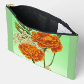 Pochette À Accessoires Mois de naissance Octobre Fleur Marigold Floral (Ouvrir)