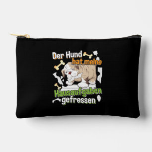 Pochette À Accessoires Mon chien a mangé mes devoirs - Citation d'apprent