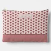 Pochette À Accessoires Monogram Retro Hearts Pink Burgundy (Recto)