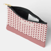 Pochette À Accessoires Monogram Retro Hearts Pink Burgundy (Ouvrir)