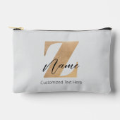 Pochette À Accessoires Monogram with Initial Z & Custom Name Personalized (Recto)