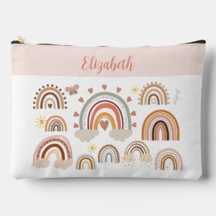 Pochette À Accessoires Monogramme arc-en-ciel Boho