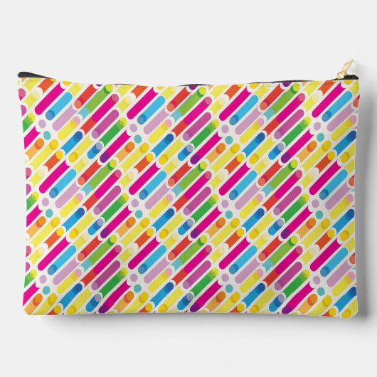 Pochette À Accessoires Monogramme Arc-en-ciel lignes diagonales Motif Pop (Verso)