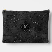 Pochette À Accessoires Monogramme Arrière - plan noir de luxe (Recto)